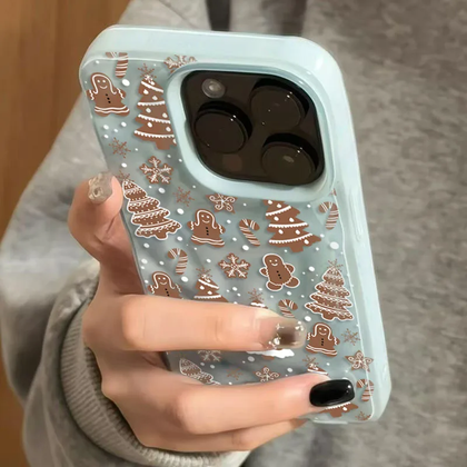 White Christmas Tree Snowflake iPhone Case