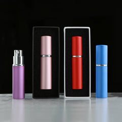 5Ml Perfume Atomizer 5/20/30/50Pcs Mini Spray Bottle Aluminum Glass Refillable Travel Fragrance Mist Bottle with Gift Box