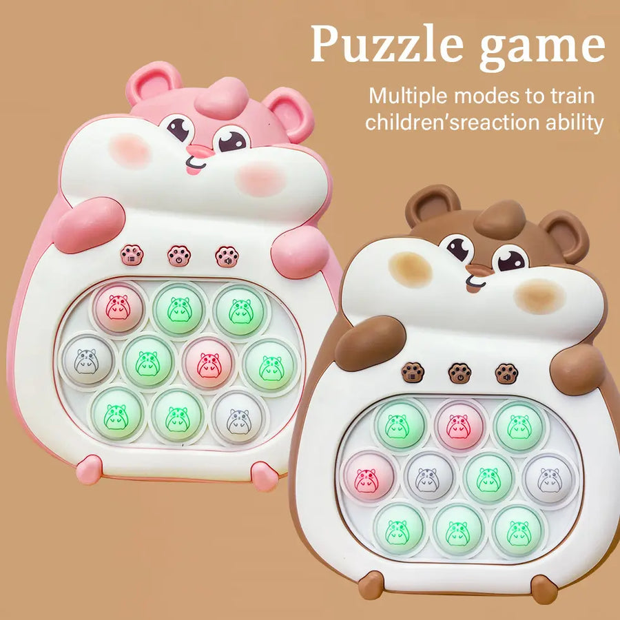 Electronic Handheld Push Puzzle Game Console - Quick and Engaging Fidget Game