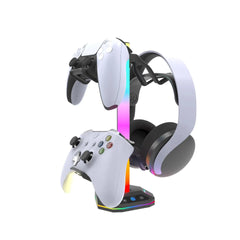 Game Controller Holder, Game Controller Display Stand with RGB Light Effect, Console Accessories for PS5 Controller/Xbox Controller, Switch Controller, Game Accessories, Game Peripherals