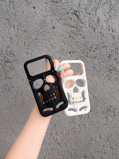 3D Rivet Skull iPhone Case