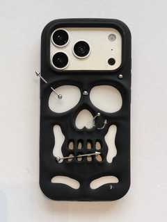 3D Rivet Skull iPhone Case