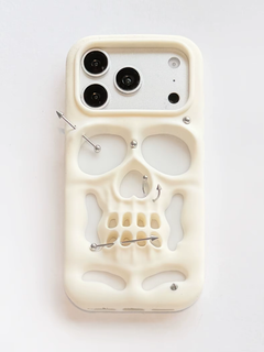 3D Rivet Skull iPhone Case