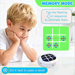 4-In-1 Electronic Tic Tac Toe Game: AI Battle, 2-Player Mode, Memory & Quick Hit Challenge | Game Console for Adults