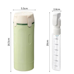 Leak-Proof 4-in-1 Travel Dispenser: Portable Refillable Container for Shampoo and Conditioner