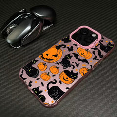 Halloween Cat Pumpkin Bat Phone Case for Iphone 13 14 15 16 17 Pro Max plus 16E 17E 17 Air 11 18 Pro Shockproof Funda Back Cover