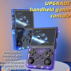 Portable Game Console, Rechargeable Handheld Game Console with Built-In Games, Classic Home Game Console, HD Screen Game Console for Home, Protective, Handheld Gaming Console