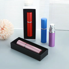 5Ml Perfume Atomizer 5/20/30/50Pcs Mini Spray Bottle Aluminum Glass Refillable Travel Fragrance Mist Bottle with Gift Box