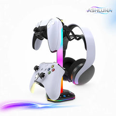 Game Controller Holder, Game Controller Display Stand with RGB Light Effect, Console Accessories for PS5 Controller/Xbox Controller, Switch Controller, Game Accessories, Game Peripherals