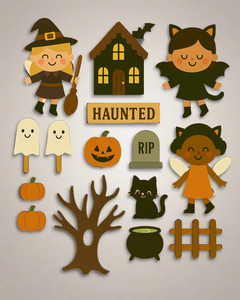 Halloween Fairy Garden Refill ( Fairies, soil & seeds)