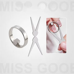 Black Hole Shape Cat Eye Nail Art Magnet Suck Hollow Cat Eye Nail Art Effect Magnet Ring for Magnetic Gel Polish Manicure Tools
