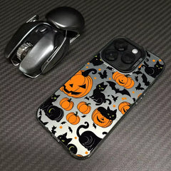Halloween Cat Pumpkin Bat Phone Case for Iphone 13 14 15 16 17 Pro Max plus 16E 17E 17 Air 11 18 Pro Shockproof Funda Back Cover