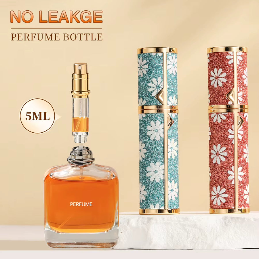 5ml Portable Mini Perfume Refill Bottle - Refillable Spray Jar and Atomizer for Travel