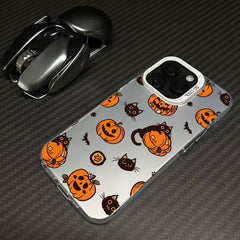 Halloween Cat Pumpkin Bat Phone Case for Iphone 13 14 15 16 17 Pro Max plus 16E 17E 17 Air 11 18 Pro Shockproof Funda Back Cover