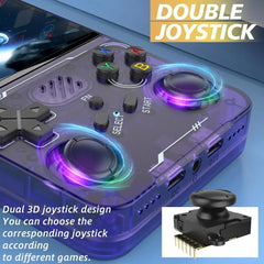 Portable Game Console, Rechargeable Handheld Game Console with Built-In Games, Classic Home Game Console, HD Screen Game Console for Home, Protective, Handheld Gaming Console