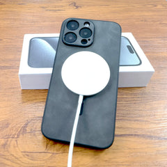 Luxury PU Leather Deer Case for Iphone 18 17 Air 16 15 14 13 12 11 Pro Max plus 16E 18Pro for Magsafe Wireless Charge Back Cover