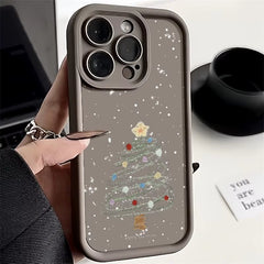 Christmas Tree Printed Soft TPU Case for Iphone 18 17 15 16 Pro Max 14 13 12 Pro Max 17E 11 17 16E Shockproof Phone Cover