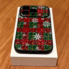 Christmas Plaid Snowflake iPhone Case