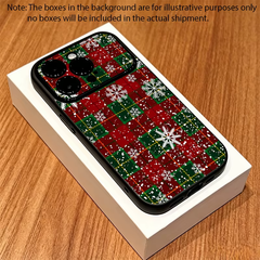 Christmas Plaid Snowflake iPhone Case