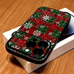 Christmas Plaid Snowflake iPhone Case