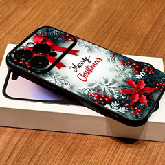 Christmas Snowflake Bow iPhone Case