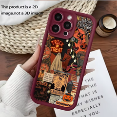Halloween Carnival Night-Themed 2D Printed iPhone Case for Models 11 Pro Max, XS, XR, X, 7, 8, 12, 13, 14, 15, 16, 17, and 18 Plus