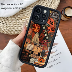 Halloween Carnival Night-Themed 2D Printed iPhone Case for Models 11 Pro Max, XS, XR, X, 7, 8, 12, 13, 14, 15, 16, 17, and 18 Plus