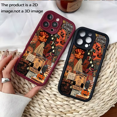 Halloween Carnival Night-Themed 2D Printed iPhone Case for Models 11 Pro Max, XS, XR, X, 7, 8, 12, 13, 14, 15, 16, 17, and 18 Plus