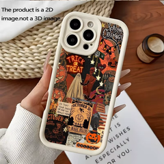 Halloween Carnival Night-Themed 2D Printed iPhone Case for Models 11 Pro Max, XS, XR, X, 7, 8, 12, 13, 14, 15, 16, 17, and 18 Plus