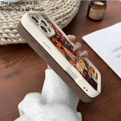 Halloween Carnival Night-Themed 2D Printed iPhone Case for Models 11 Pro Max, XS, XR, X, 7, 8, 12, 13, 14, 15, 16, 17, and 18 Plus