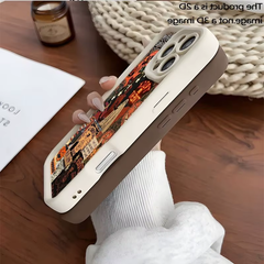 Halloween Carnival Night-Themed 2D Printed iPhone Case for Models 11 Pro Max, XS, XR, X, 7, 8, 12, 13, 14, 15, 16, 17, and 18 Plus
