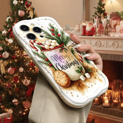 Christmas Hot Cocoa 3D Wavy iPhone Case