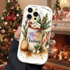 Christmas Hot Cocoa 3D Wavy iPhone Case
