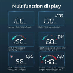 AD Head Up Display Windshield Projector M22 Car GPS HUD Universal Digital GPS Speedometer Km/h LCD Projection On Glass Car Speed
