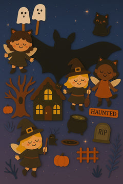 Halloween Fairy Garden Refill ( Fairies, soil & seeds)