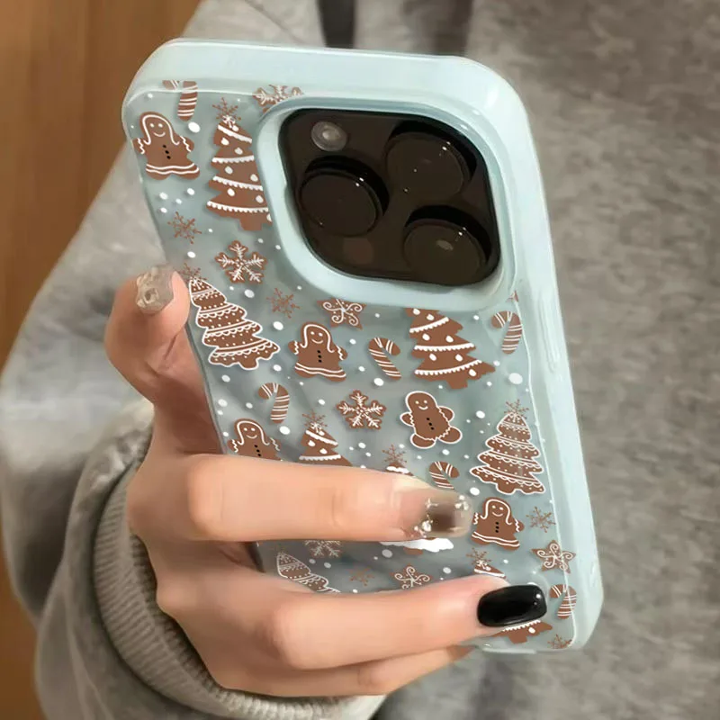 White Christmas Tree Snowflake iPhone Case