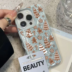 White Christmas Tree Snowflake iPhone Case