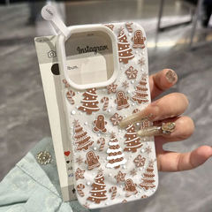 White Christmas Tree Snowflake iPhone Case