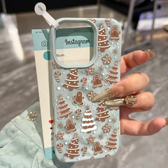White Christmas Tree Snowflake iPhone Case