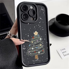 Christmas Tree Printed Soft TPU Case for Iphone 18 17 15 16 Pro Max 14 13 12 Pro Max 17E 11 17 16E Shockproof Phone Cover