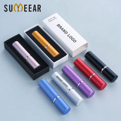 5Ml Perfume Atomizer 5/20/30/50Pcs Mini Spray Bottle Aluminum Glass Refillable Travel Fragrance Mist Bottle with Gift Box