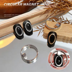 Black Hole Shape Cat Eye Nail Art Magnet Suck Hollow Cat Eye Nail Art Effect Magnet Ring for Magnetic Gel Polish Manicure Tools