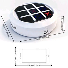 4-In-1 Electronic Tic Tac Toe Game: AI Battle, 2-Player Mode, Memory & Quick Hit Challenge | Game Console for Adults