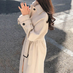 Mid-Length Tweed Coat